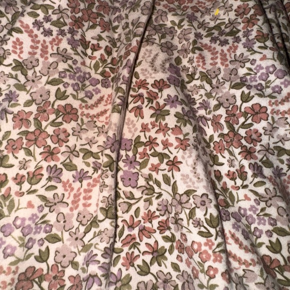 Jamie Kay Floral Kids Dress in Cream and Purple - Picture 2 of 2